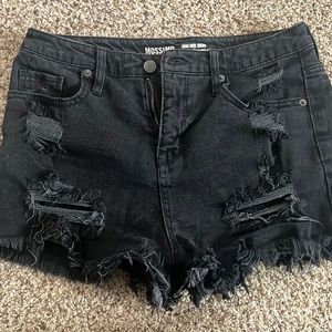Mission high rise back jean shorts- size 4